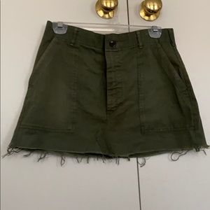 Vintage green mini skirt
